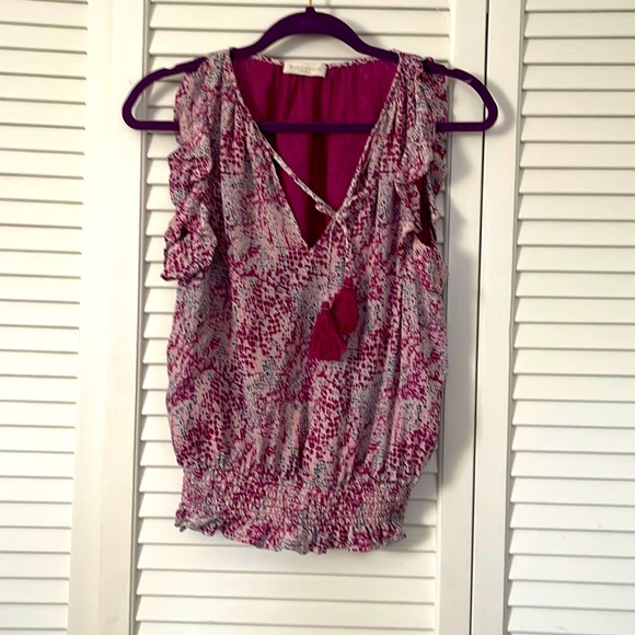 Ramy Brook Pink and White Blouse - Picture 2 of 5